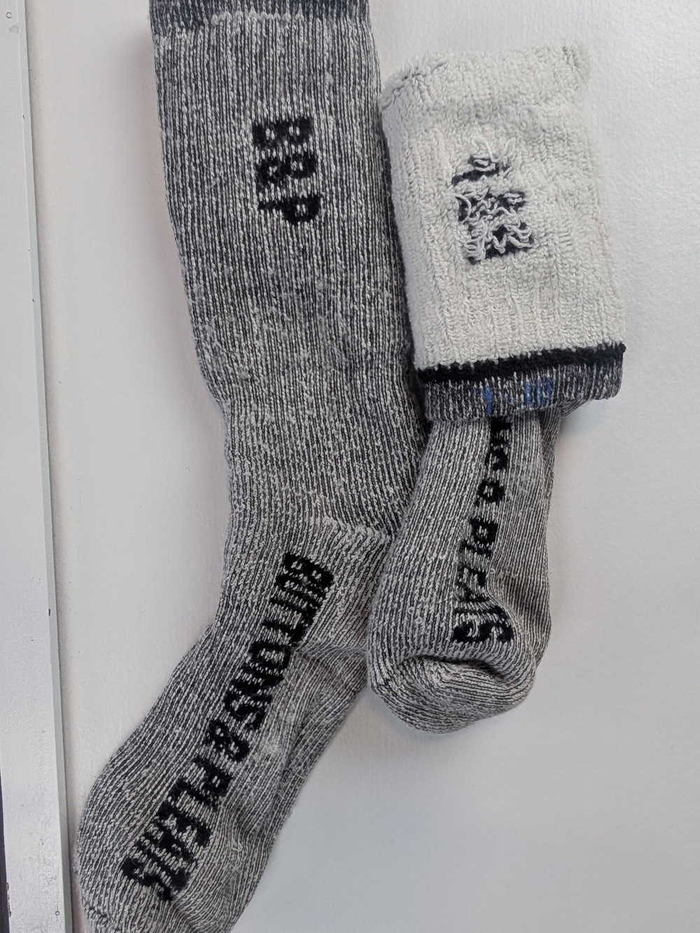 Grey Athletic Crew Socks with Cushioned Support